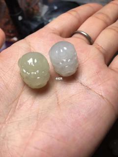 和田玉新疆且末蓝奶白蓝手串
