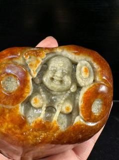 和田玉弥勒佛摆件