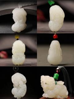和田玉貔貅吊坠合集,招财纳福好运来