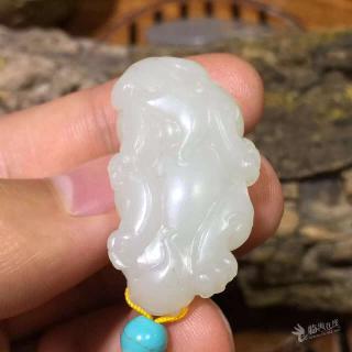 新疆和田玉羊脂白玉籽料貔貅 苏工,商业信息,临海论坛