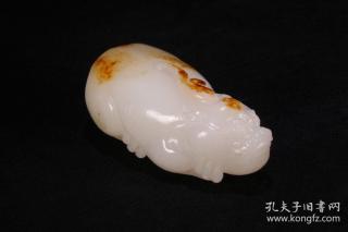 【玩家旧藏,和田玉"貔貅"把件】