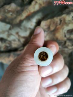 和田玉青玉烟嘴