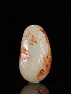 和田玉原石把件,尺寸:7.6×4.3×2.7厘米,重117.5克