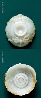 纯银复古镶嵌和田玉白玉梅花百搭耳坠