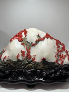 天然白灵玉《禅》 长50宽30高26