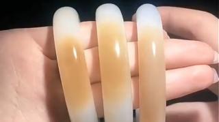 和田玉糖白手镯