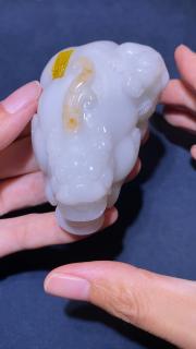 和田玉籽料 招财貔貅