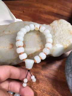 新疆和田玉白玉手链