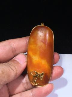 封klc1526:mz122和田玉籽料镶嵌原石