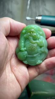 和田玉碧玉三色,红光满面漂亮,财神作品,喜欢来询 5