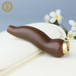珪宝和田玉烟嘴把玩件玉石烟杆手把件男款糖玉烟具男士文玩生日礼物