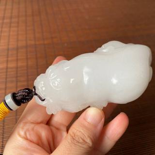 和田玉貔貅手把件真的越盘越润✨
