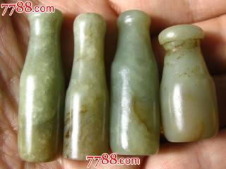 清代和田玉老烟嘴,古玩古董