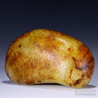 和田玉原石 尺寸:长16.6厘米.宽9厘