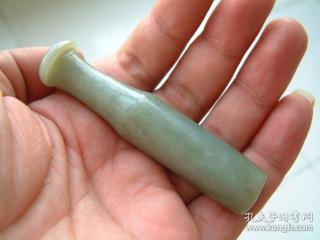 清新疆和田玉烟嘴老和田玉烟嘴