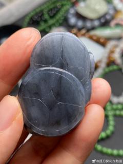 青花招财猪吊坠
