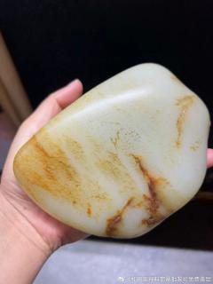 收藏款新疆和田玉籽料原石,真皮真色,老熟料